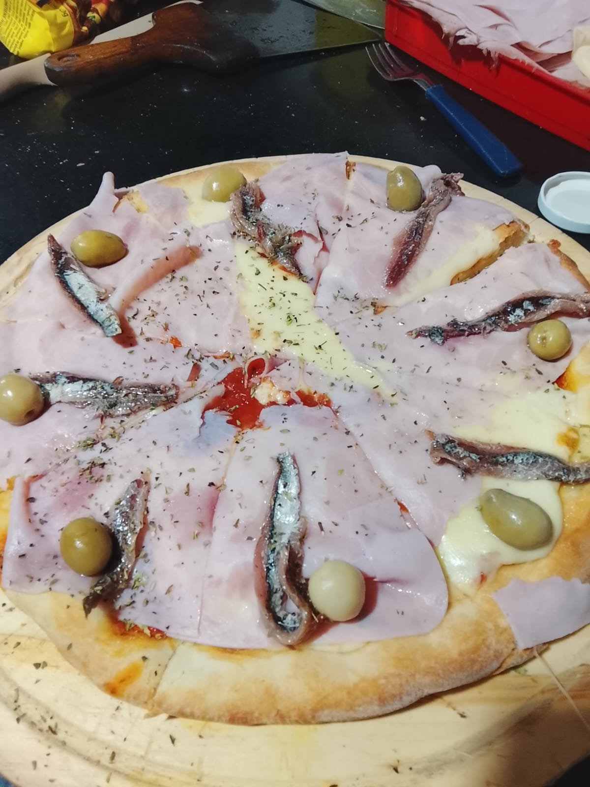 Jamón con Anchoas